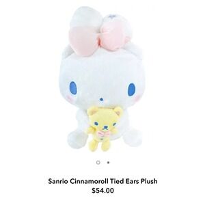 Sanrio Characters Cinnamoroll Tied Ears Plush
